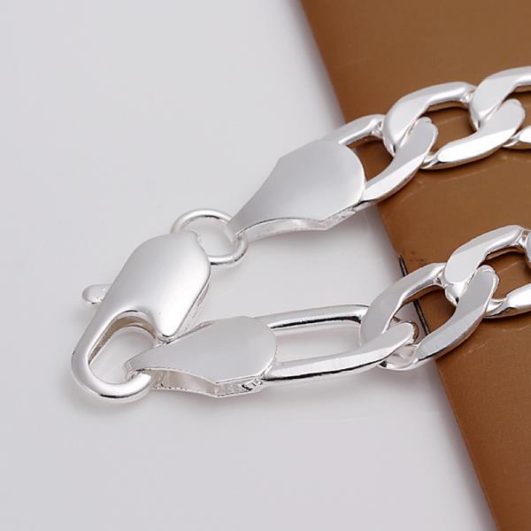 Lucky Silver - Silver Designer Men's Figaro Chain Bracelet - LOCAL STOCK - LSH163