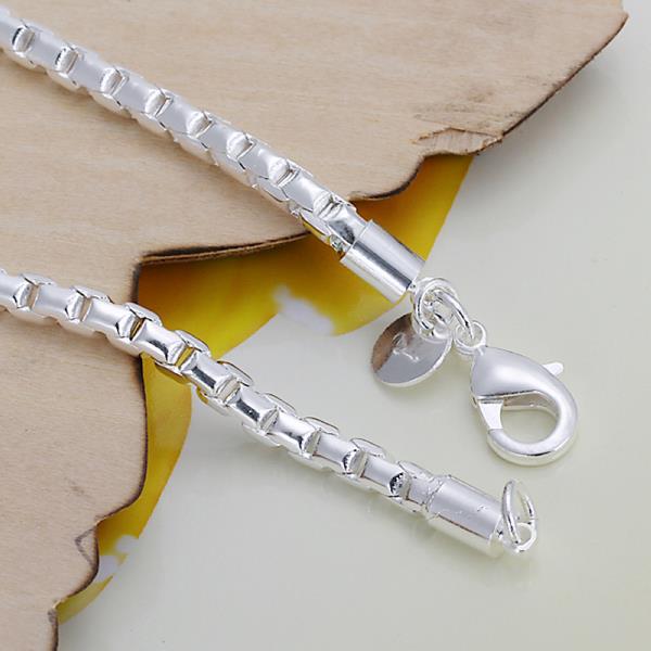 Lucky Silver - Silver Designer Round Track Link Bracelet - LOCAL STOCK
