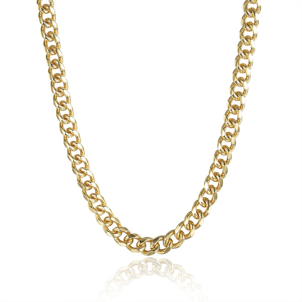 Gold Curb Chain 20inch 7mm LSN238