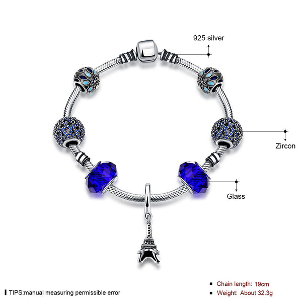 925 Sterling Silver Bracelet LSSVH003