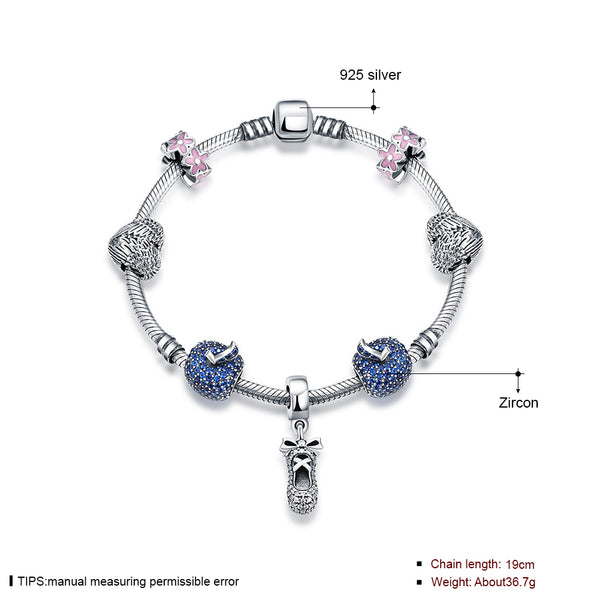 925 Sterling Silver Bracelet LSSVH008