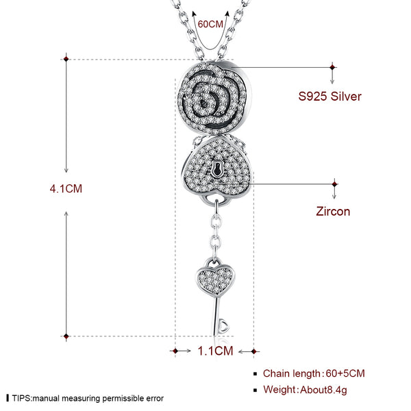 925 Sterling Silver Necklace LSSVM011