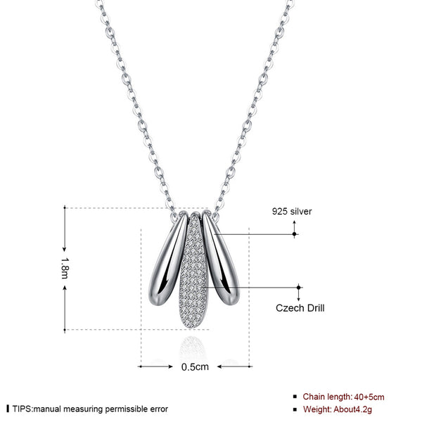 925 Sterling Silver Necklace LSSVN087