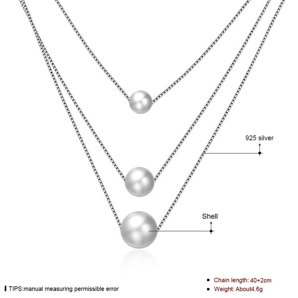 925 Sterling Silver Necklace LSSVN103