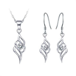 White Gold Jewelry Set LST024