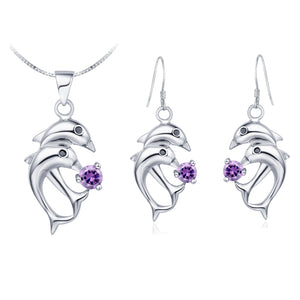 White Gold Jewelry Set LST035