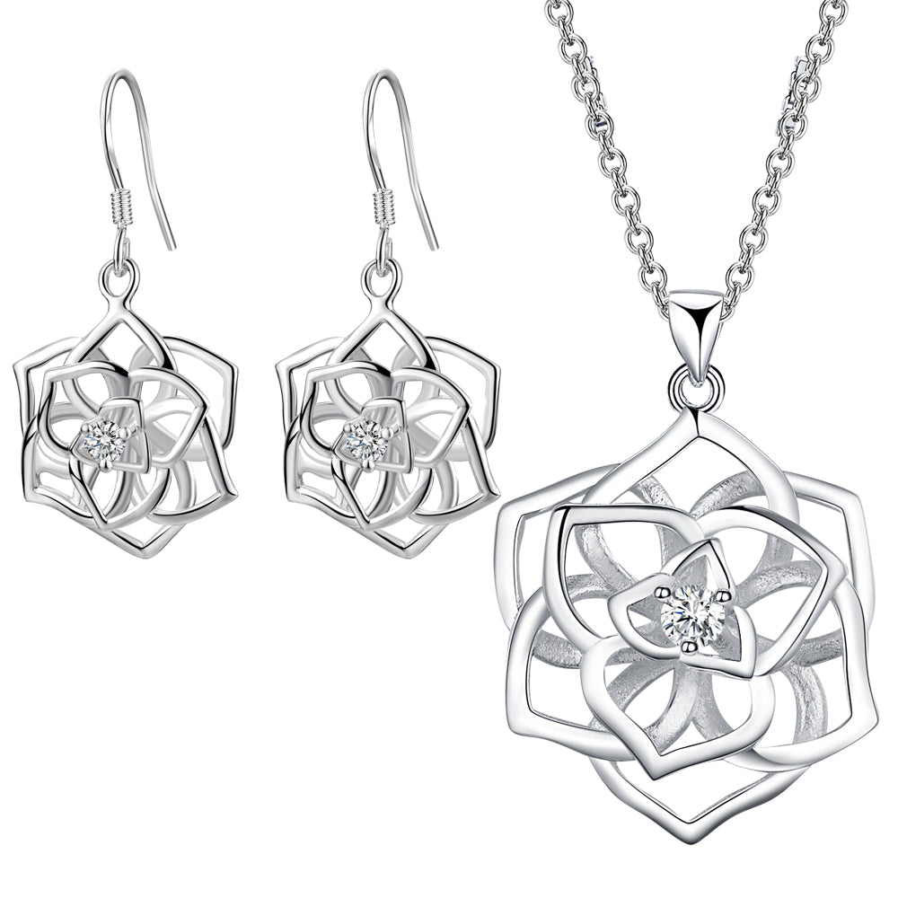 Silver Jewelry Set LST036