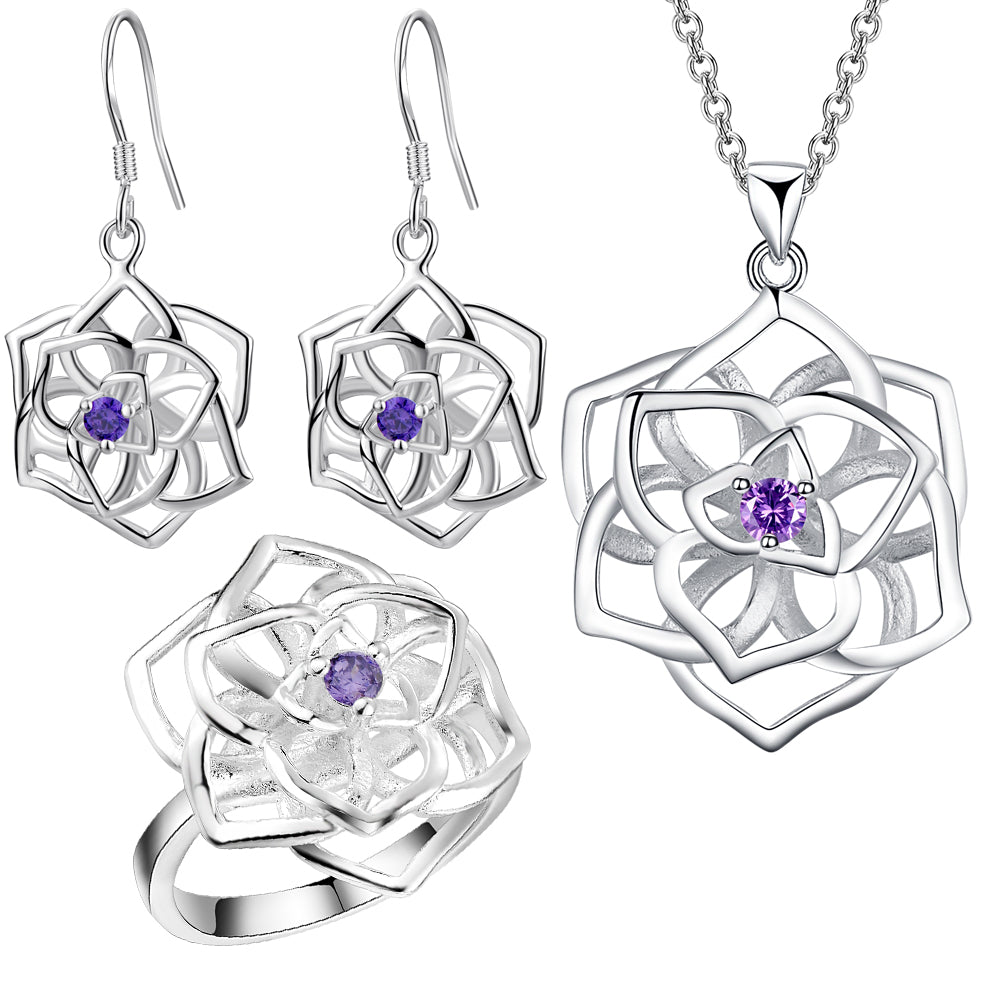 Silver Jewelry Set LST040