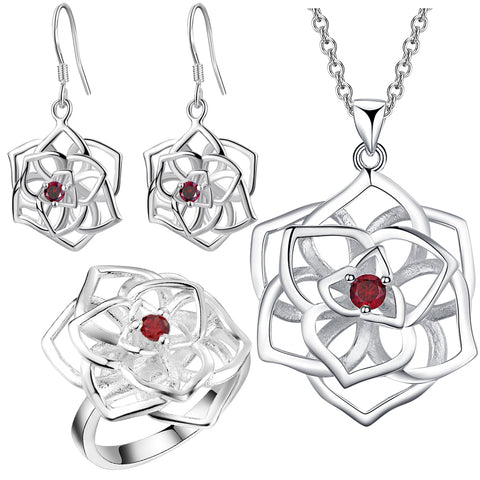 Silver Jewelry Set LST041