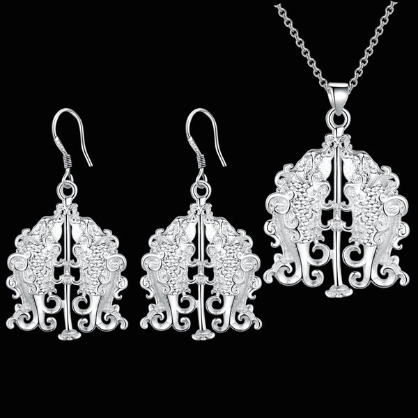 Silver Jewelry Set LST052