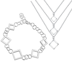 Silver Jewelry Set LST061