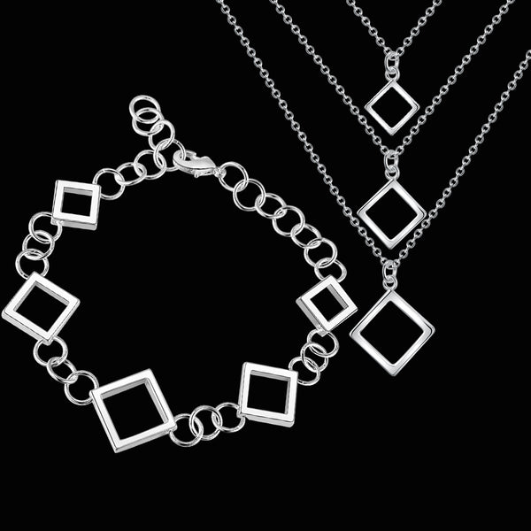 Silver Jewelry Set LST061