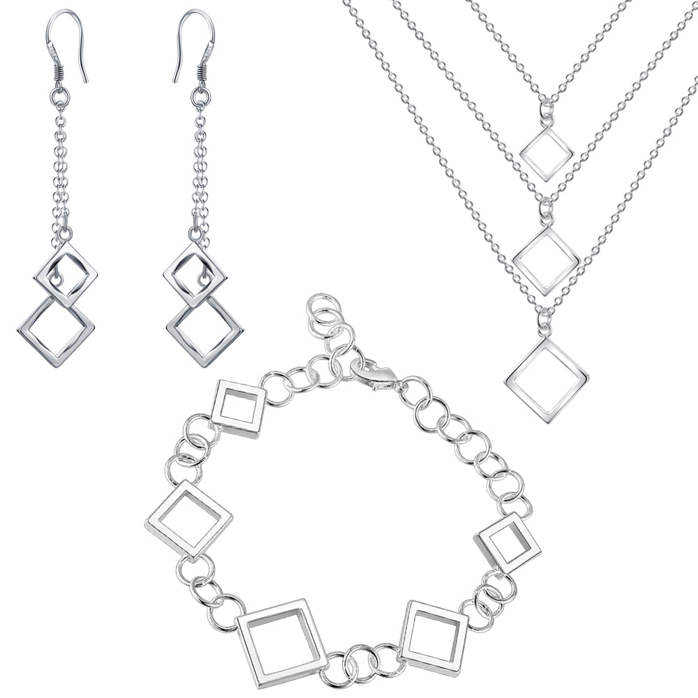 Silver Jewelry Set LST062