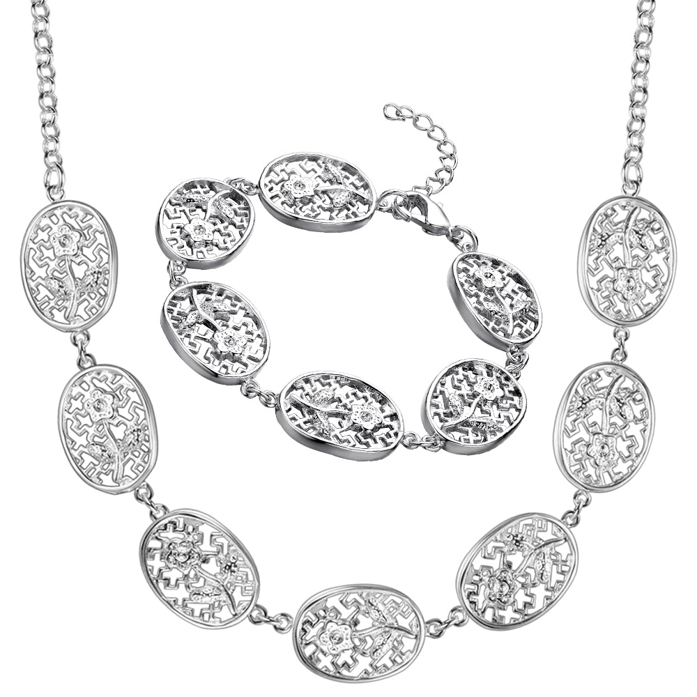 Silver Jewelry Set LST094