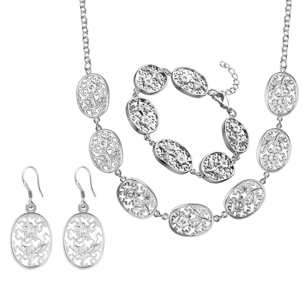 Silver Jewelry Set LST095