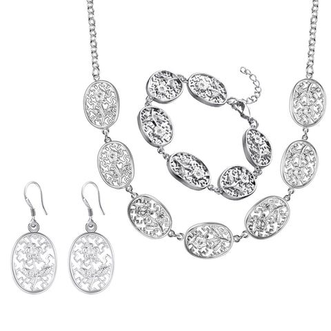 Silver Jewelry Set LST095