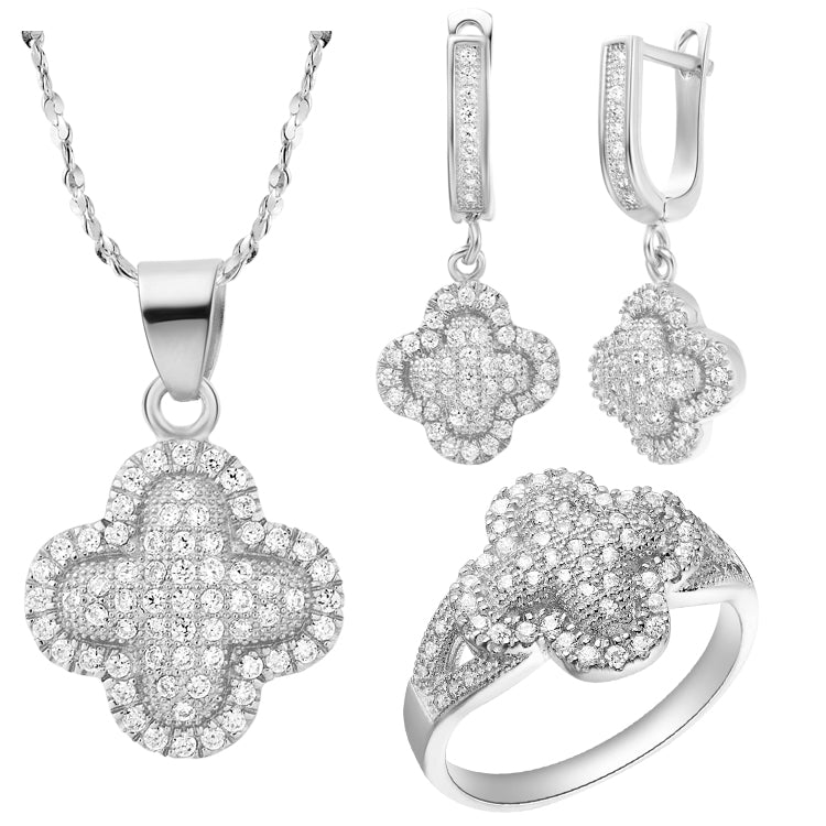 White Gold Plated Jewelry Set LST123