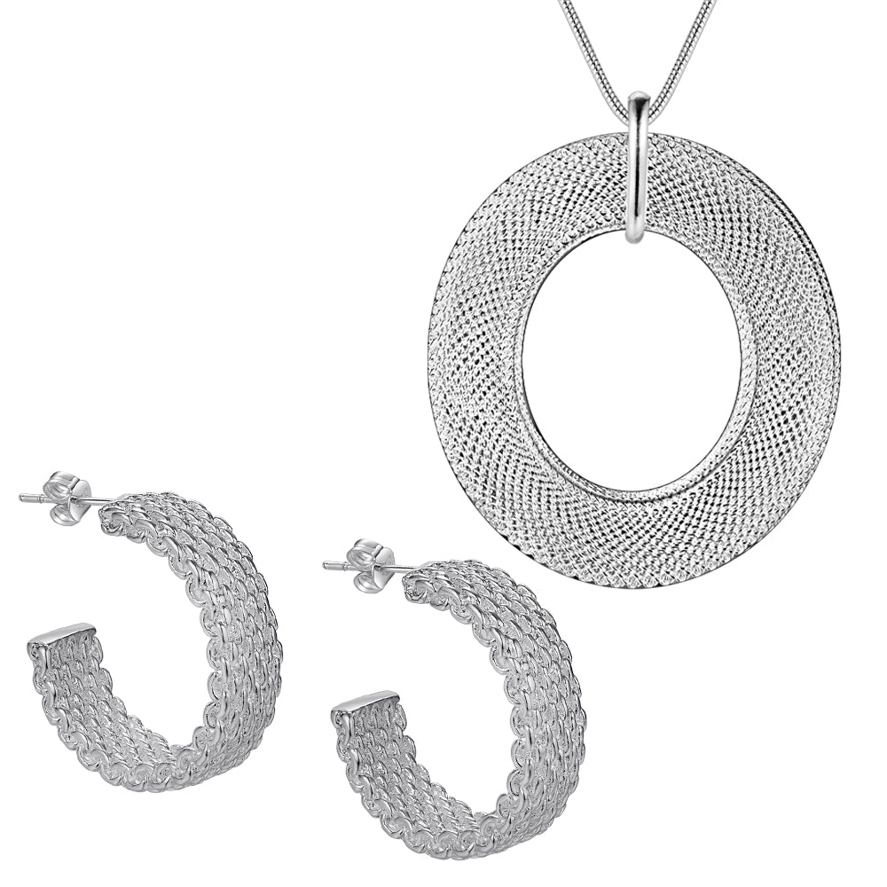 Silver Jewelry Set LST123