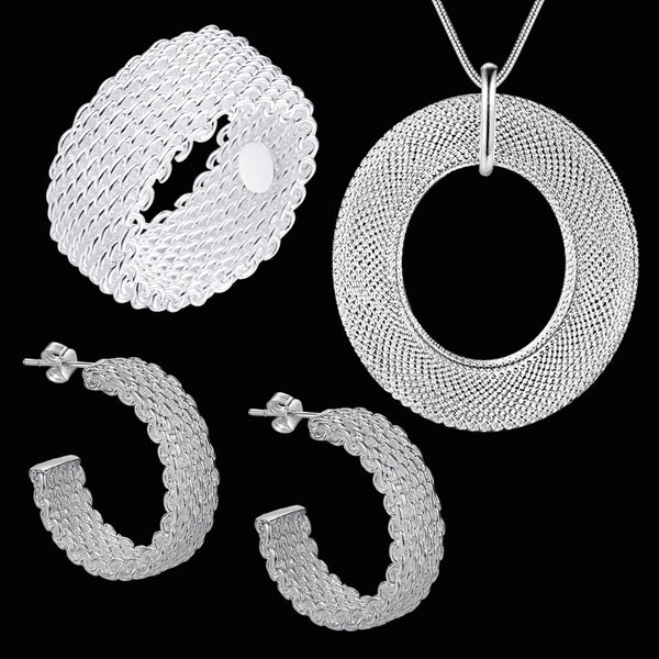 Silver Jewelry Set LST124