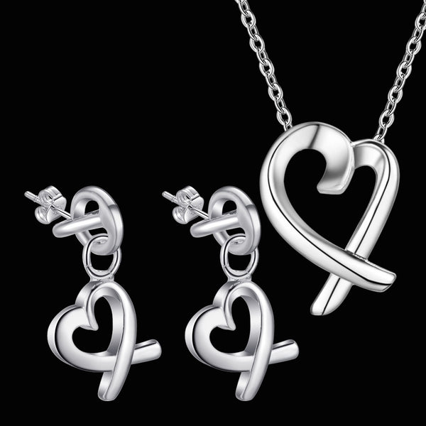 Silver Jewelry Set LST139