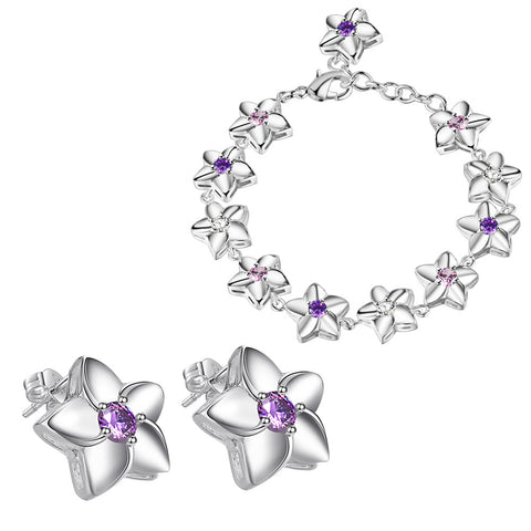 Silver Jewelry Set LST162