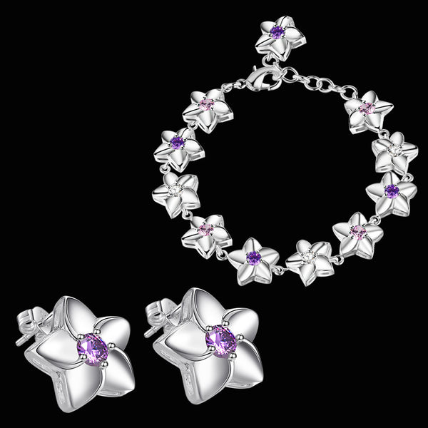 Silver Jewelry Set LST162