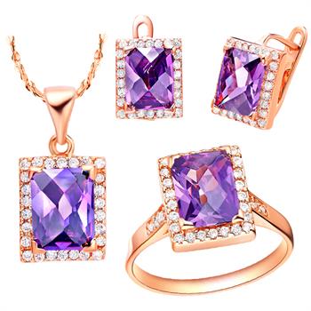 Rose Gold Jewelry Set LST166