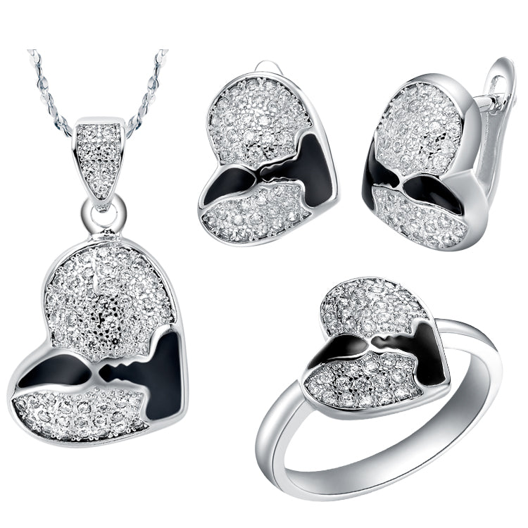 White Gold Plated Jewelry Set LST170