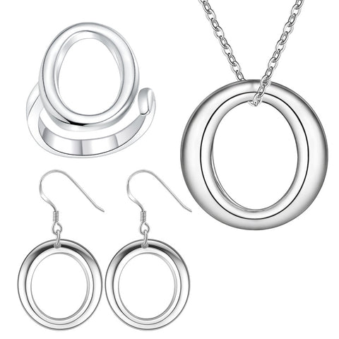 Silver Jewelry Set LST187