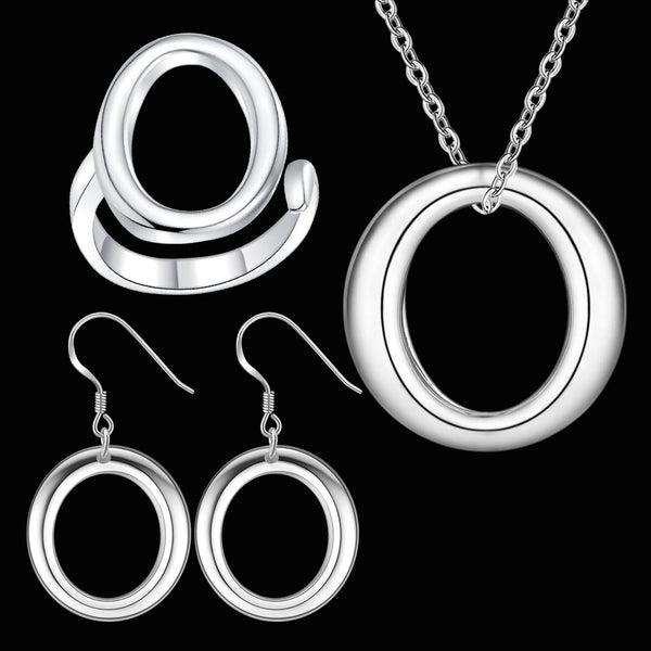 Silver Jewelry Set LST187