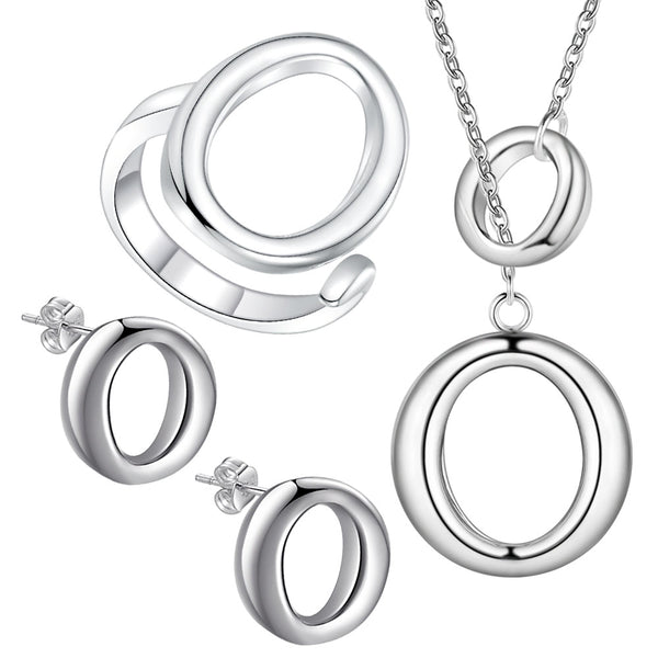 Silver Jewelry Set LST189