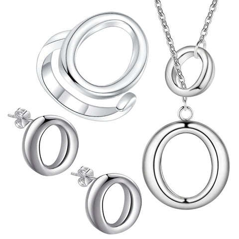 Silver Jewelry Set LST189