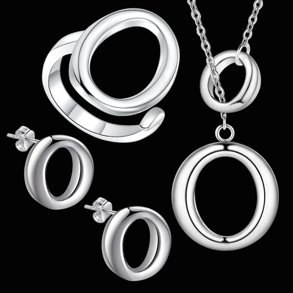 Silver Jewelry Set LST189