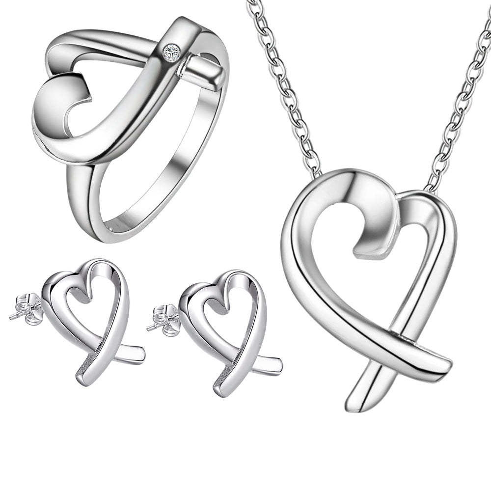 Silver Jewelry Set LST193