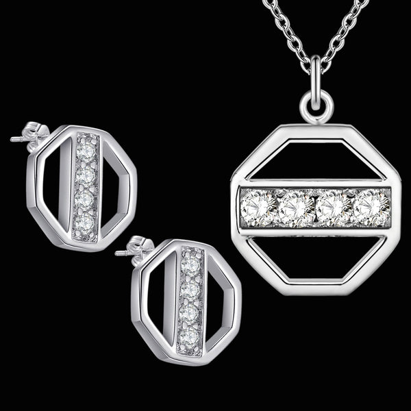 Silver Jewelry Set LST194