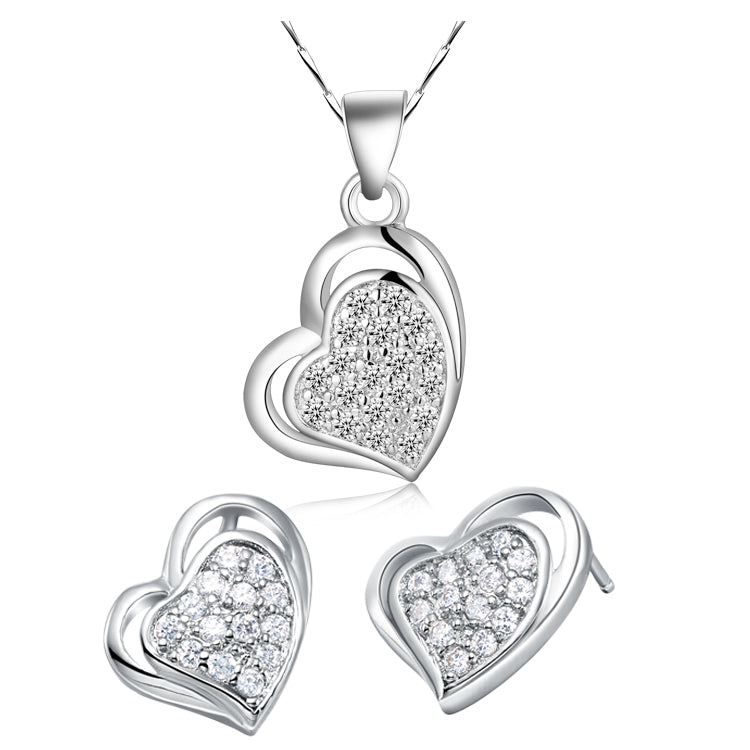 White Gold Jewelry Set LST204