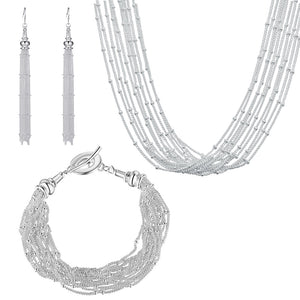 Silver Jewelry Set LST241