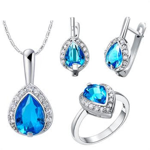 White Gold Plated Jewelry Set LST292