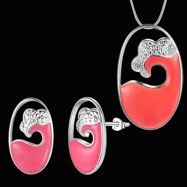 Silver Jewelry Set LST323