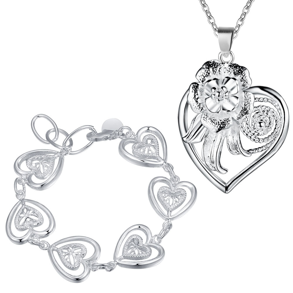 Silver Jewelry Set LST328