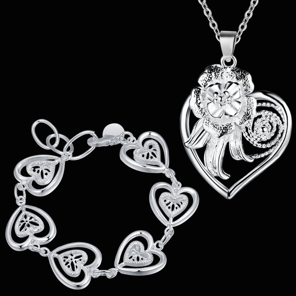 Silver Jewelry Set LST328