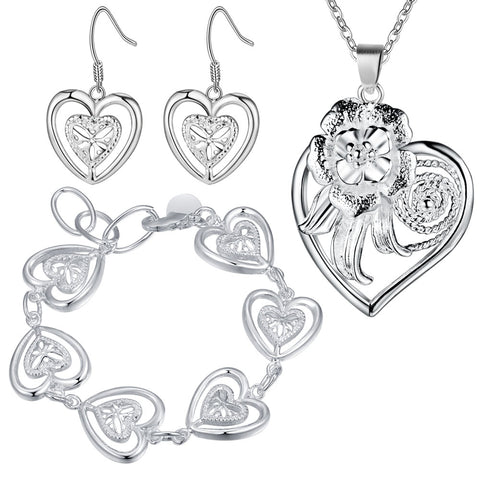 Silver Jewelry Set LST329