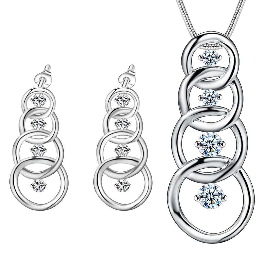 Silver Jewelry Set LST340