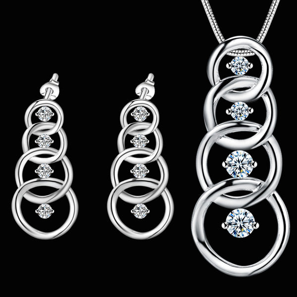 Silver Jewelry Set LST340