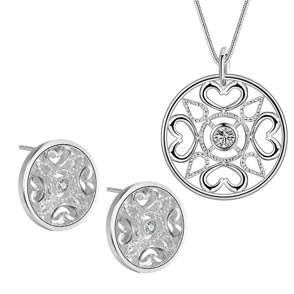 Silver Jewelry Set LST347