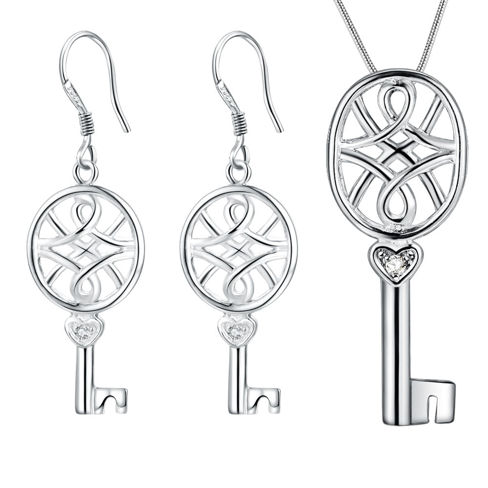 Silver Jewelry Set LST356