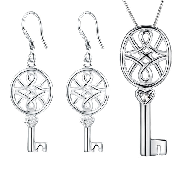 Silver Jewelry Set LST356