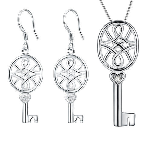 Silver Jewelry Set LST356