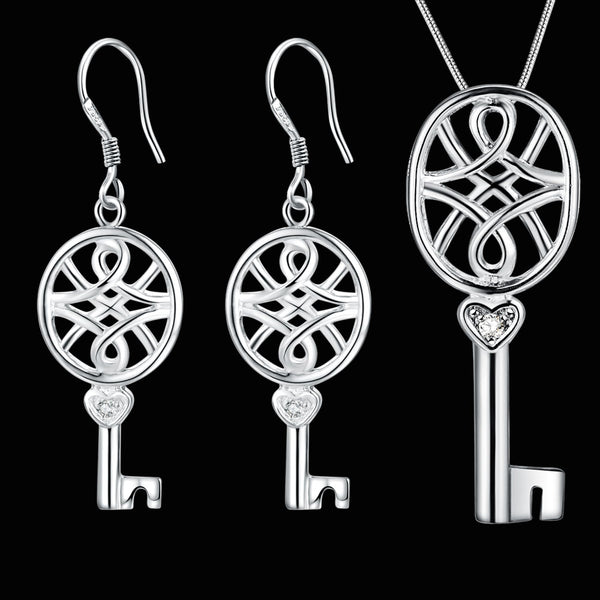 Silver Jewelry Set LST356