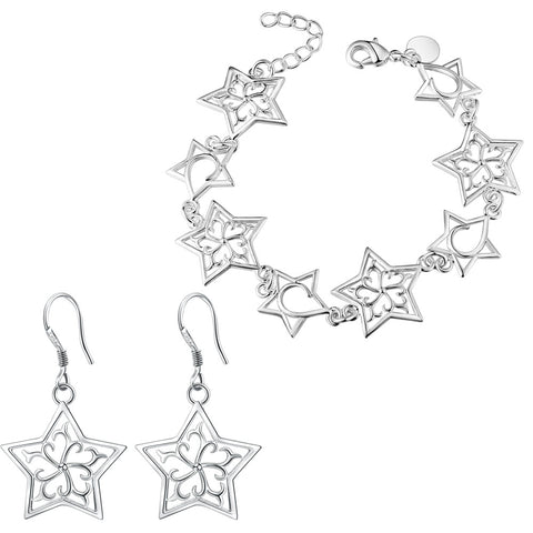 Silver Jewelry Set LST357